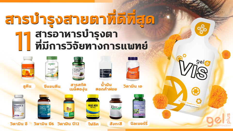 สารอาหารเพิ่มประสิทธิภาพ บำรุงสายตา